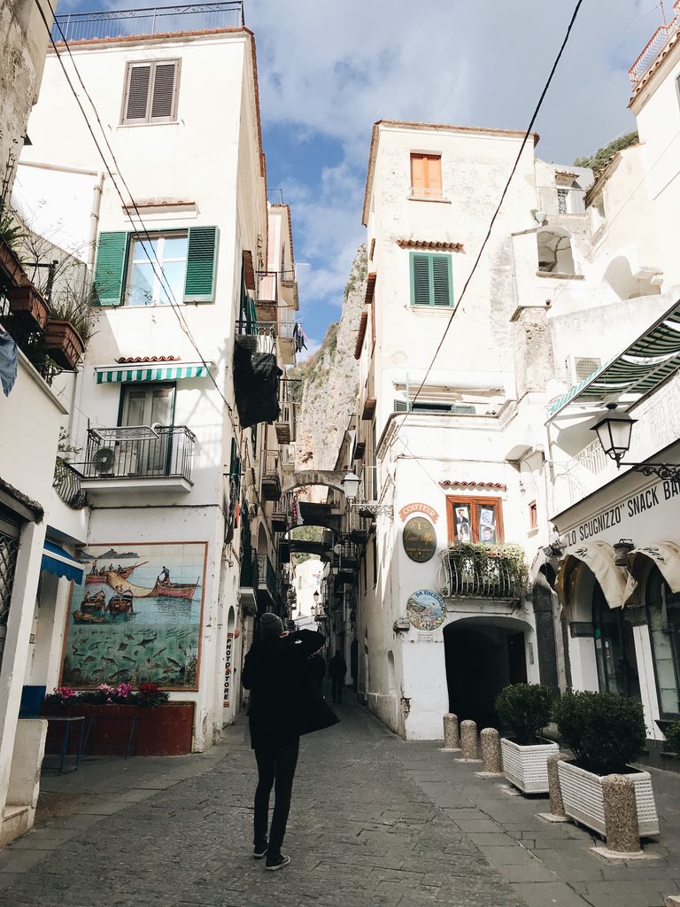 Drew taking a photo of the Amalfi charm as we wandered through the town.